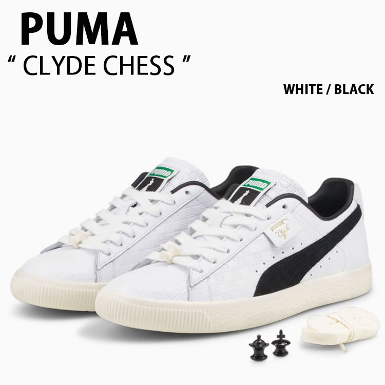 PUMA プーマ シューズ CLYDE CHESS WHITE BLACK クライド チェス ホワイト ブラック メンズ レディース 男性用 女性用 39491301【中古】未使用品