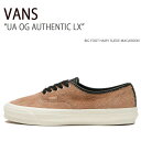 VANS バンズ スニーカー UA OG AUTHENTIC LX BIG FOOT HAIRY SUEDE MACAROON VN0A5FBDC0B OGオーセンティック LX ビッグフットヘアリースエードマカロン メンズ レディース 男性用 女性用未使用品