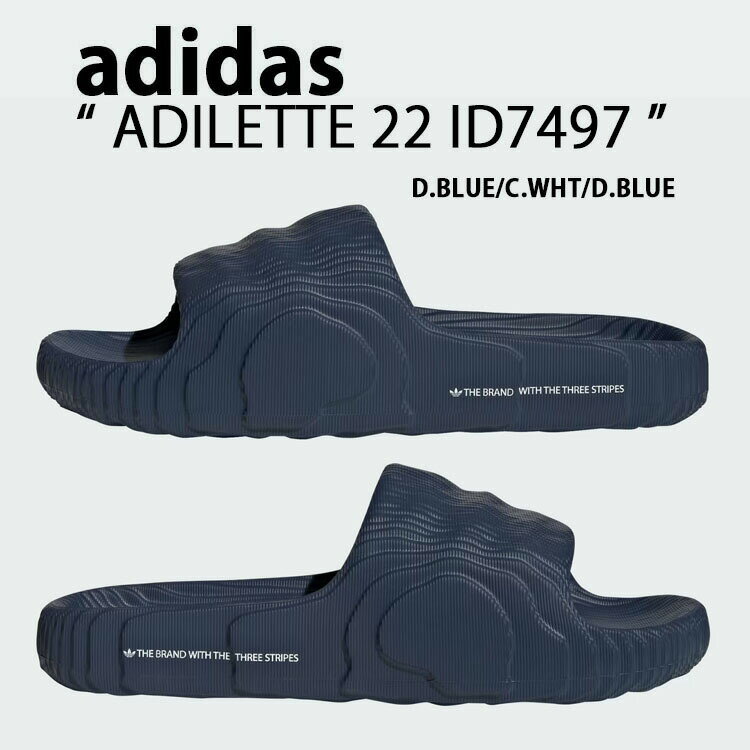 adidas originals AfB_X IWiX T_ ADILETTE 22 SLIDE SANDAL DARK BLUE IG7497 AfBb^ XChT_ V[T_ _[Nu[ V[Y |S Y fB[XyÁzgpi