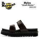 Dr.Martens ドクターマーチン サンダル ストラップサンダル Myles DARK BROWN Illusion 28002201 マイルズ ダークブラ...