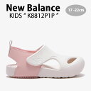 New Balance ニューバランス キッズ サンダル NewBalance 8812 PINK キッズシューズ ピンク ベルクロ K8812P1P ベビー用 キッズ用 ジュニア用 子供用【中古】未使用品