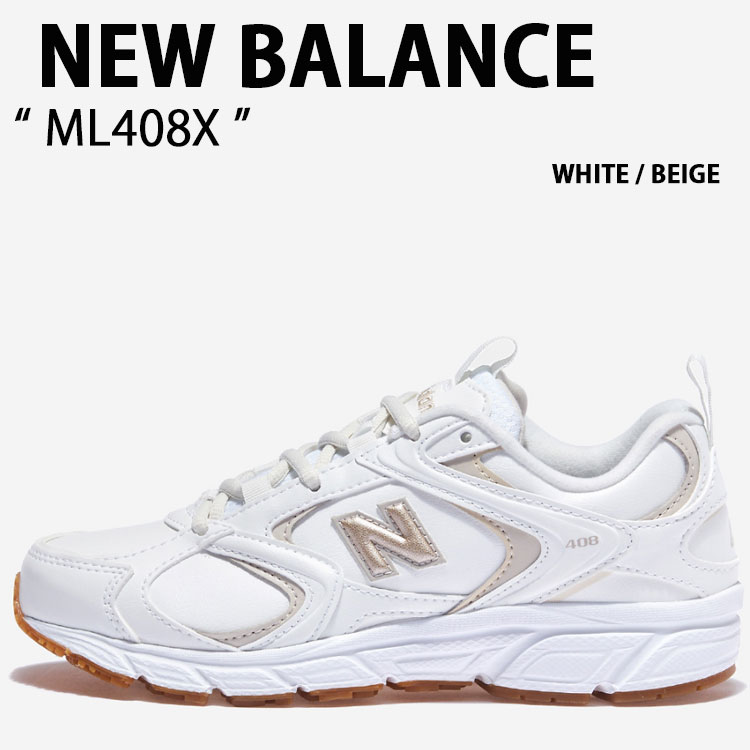New Balance ニューバランス スニーカー NEWBALANCE ML408 ML408X WHITE BEIGE シューズ ホワイト ベージュ メンズ レディース 男性用 女性用【中古】未使用品のサムネイル