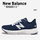 New Balance ニューバランス スニーカー W880E13 NAVY ネイビー シューズ レザー 本革 レディース 女性用【中古】未使用品(4)