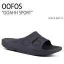 OOFOS ウーフォス サンダル OOAHH SPORT BLACK MATTE 一体型サンダル 一体形成 シャワーサンダル シューズ メンズ レディース 男性...