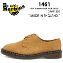 Dr.Martens ドクターマーチン レザーシューズ 1461 3-EYE SHOE ALMOND BEIGE BUCK SUEDE 27651250 MADE IN ENGLAND イングランド製 英国製 3ホール シューズ アーモンドベージュ メンズ 男性用【中古】未使用品