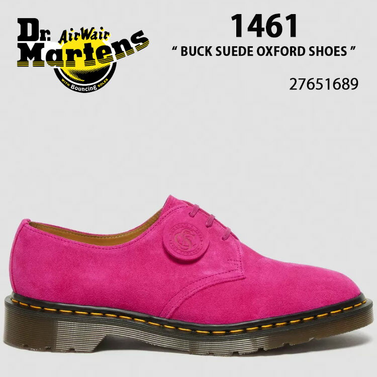 Dr.Martens ɥޡ 쥶塼 1461 NUBUCK LEATHER OXFORD SHOES PINK BUCK SUEDE 27651689 3EYE 3ۡ 塼 ԥ ̥Хå   ѡš̤