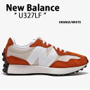 New Balance ニューバランス スニーカー U327 U327LF ORANGE WHITE シューズ オレンジ ホワイト レトロ クラシック メンズ レディース【中古】未使用品