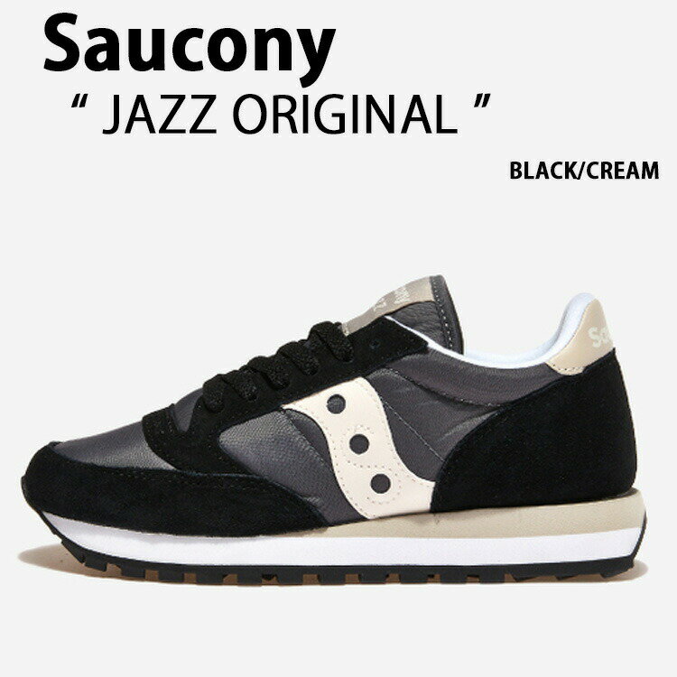 Saucony サッカニー スニーカー JAZZ ORIGINAL BLACK CREAM S1044-679 シューズ ジャズオリジナル ブラック メンズ レディース 男性用 女性用未使用品