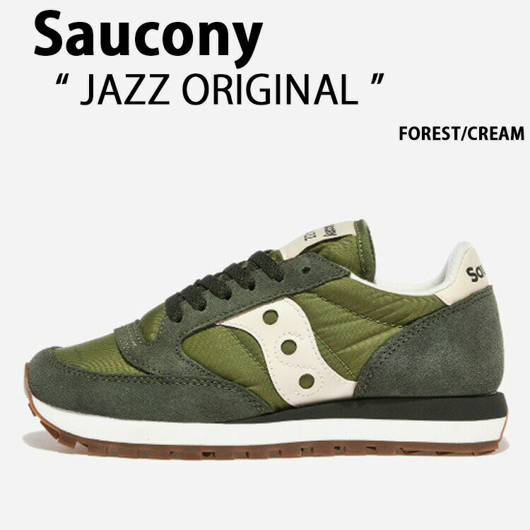 Saucony サッカニー スニーカー JAZZ ORIGINAL FOREST CREAM S2044-671 シューズ ジャズオリジナル メンズ レディース 男性用 女性用未使用品