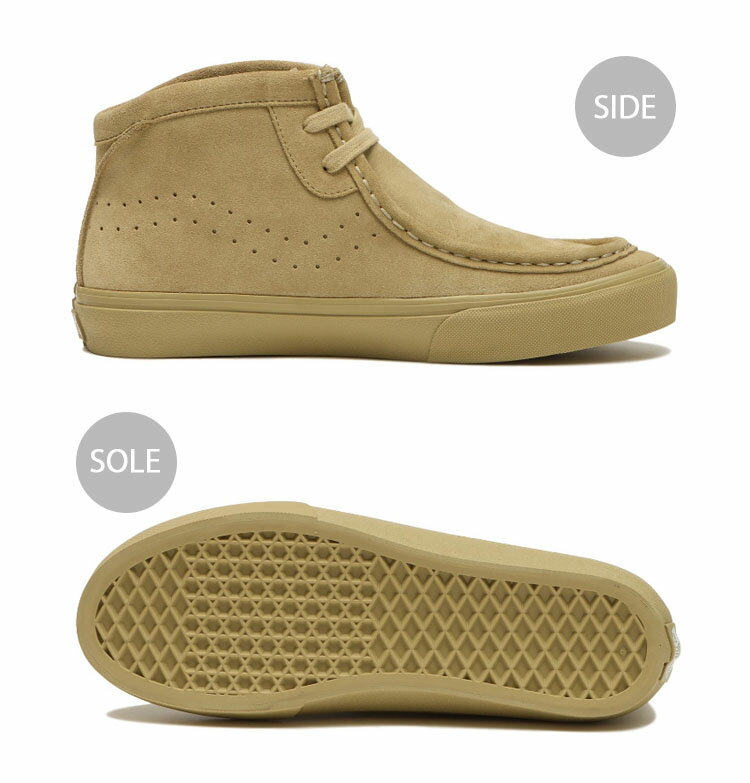 VANS バンズ スニーカー CARVER HI V396 SAND カーバー ハイ サンド ブーツシューズ ハイカット モックトウ スウェードシューズ メンズ