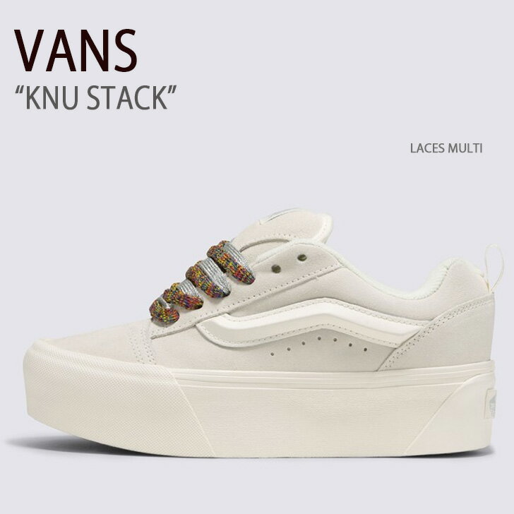 VANS バンズ スニーカー KNU STACK LACES MULTI VN000CRS448 ニュースタック レースマルチ レディース 女性用【中古】未使用品