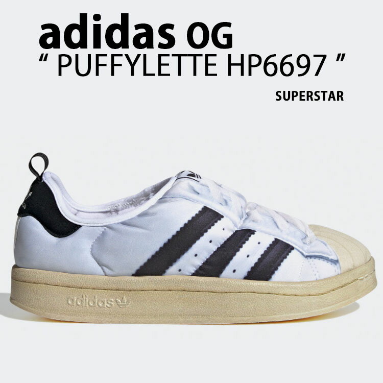 adidas originals アディダス スリッポン サンダル PUFFYLETTE SUPERSTAR HP6697 パフィレット スパースター WHITE シューズ ホワイト フェイクプリント ルームシューズ 外履き オフィス用 学校用 メンズ レディース【中古】未使用品