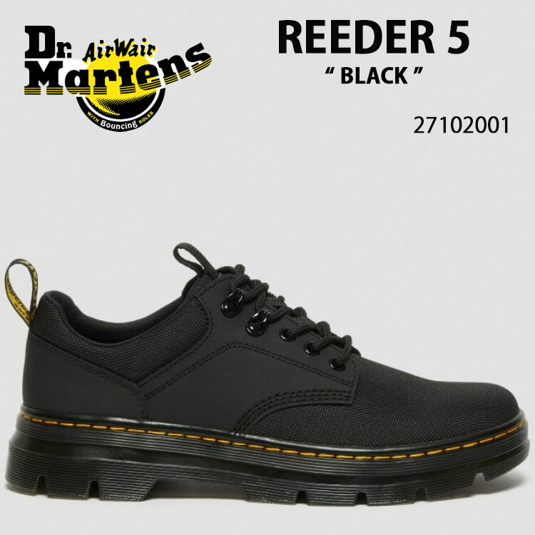 Dr.Martens ドクターマーチン シューズ REEDER 5 EXTRA TOUGH 50/50AJAX (E97) 27102001 ブラック レザー シューズ メンズ レディース 男性用 女性用未使用品