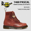 Dr.Martens ドクターマーチン 8ホールブーツ レザーブーツ MIE 1460 PASCAL MADE IN ENGLAND DENVER LEATHER LACE UP BOOTS 30576293 Brown DENVER VEG TAN パスカル イングランド製 シューズ メンズ 男性用【中古】未使用品