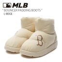 MLB エムエルビー ショートブーツ MLB BOUNCER PADDING BOOTS L-BEIGE バウンサー パディング ブーツ シューズ ダウンライク ボストン レッドソックス ライトベージュ メンズ レディース 男女兼用 男性用 女性用 3AWBBPB36-43BGL【中古】未使用品