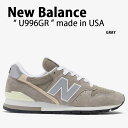 New Balance ニューバランス スニーカー U996GR GRAY MADE IN USA シューズ NEWBALANCE996 グレー レザー スウェ...
