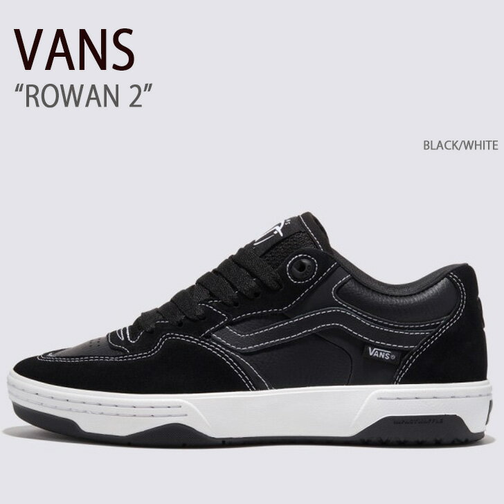 VANS バンズ スニーカー ROWAN 2 BLACK WHITE VN0A2Z3IBZW ローワン2 ブラック ホワイト メンズ レディース 男性用 女性用【中古】未使用品