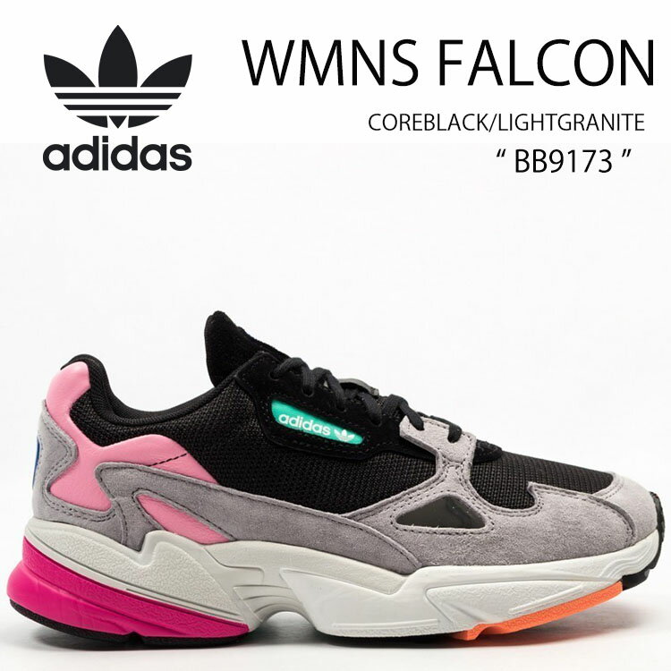 adidas Originals アディダス オリジナルス スニーカー WMNS FALCON COREBLACK/LIGHTGRANITE アディダス ファルコン BB9173 シューズ ダッドシューズ ブラック グラナイト レディース【中古】未使用品