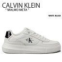 Calvin Klein カルバンクライン スニーカー MALMO META SNEAKER WHITE BLACK CK シューズ マルモメタスニーカー ホワ...