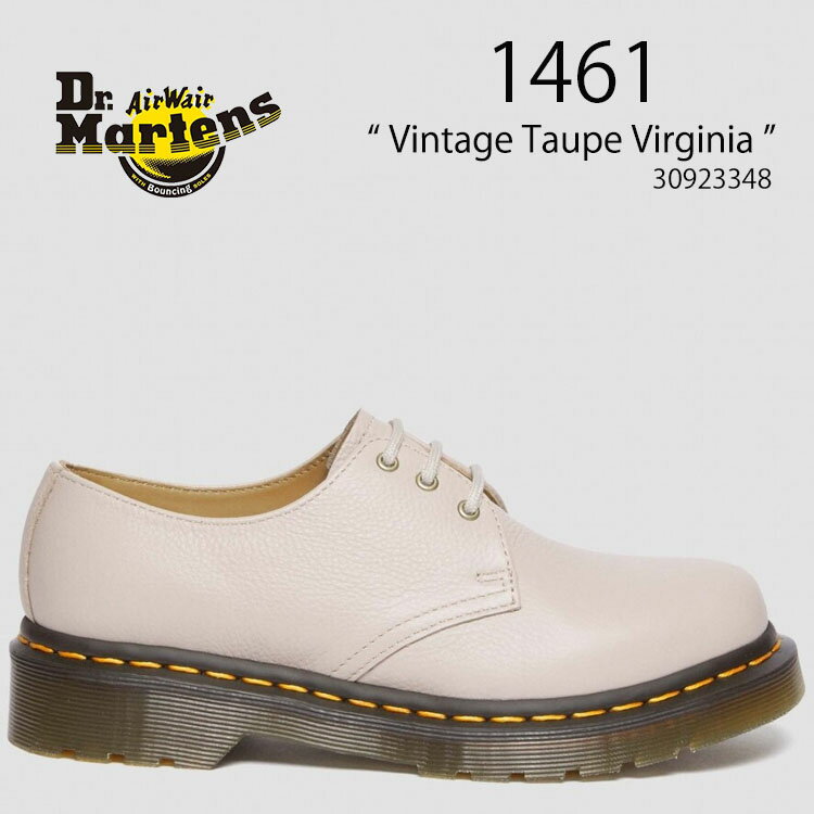 Dr.Martens ドクターマーチン スムースレザーシューズ 1461 Vintage Taupe Virginia 30923348 3EYE 3ホール シューズ レディース 女性用 未使用品