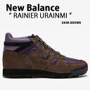 New Balance ニューバランス ブーツ シューズ RAINIER URAINMI DARK BROWN PURPLE レーニア スエード ハイキングシューズ マウンテンシューズ ダークブラウン パープル メンズ レディース【中古】未使用品