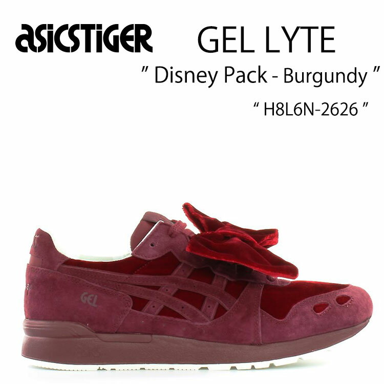 asics Tiger アシックスタイガー スニーカー GEL LYTE Disney Pack Snow White Burgundy H8L6N-2626 ゲルライト レディース 女性用【中古】未使用品