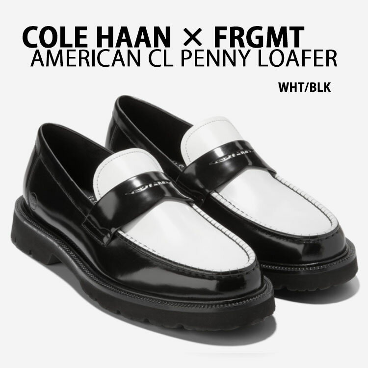 COLE HAAN FRGMT コールハーン ローファー AMERICAN CLASSICS PENNY LOAFER SPECTATOR BLACK WHITE C38640 フラグメント ペニーローファー コラボ 限定 Mens【中古】未使用品