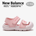 New Balance ニューバランス キッズ サンダル NewBalance 8809 PINK キッズシューズ ピンク チェック柄 ベルクロ K8809P4I ベビー用 キッズ用 ジュニア用 子供用【中古】未使用品