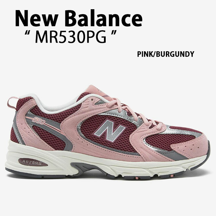 New Balance ニューバランス スニーカー MR530PG PINK RED シューズ メッシュ スエード NewBalance530 ニューバランス530 ピンク レッド ランシュー メンズ レディース【中古】未使用品