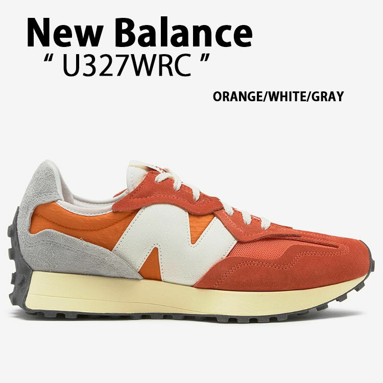 New Balance ニューバランス スニーカー U327WRC ORANGE WHITE GRAY シューズ スエードアッパー NewBalance327 ニューバランス327 オレンジ ホワイト メンズ レディース【中古】未使用品