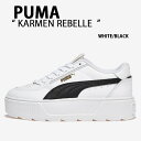 PUMA プーマ スニーカー KARMEN REBELLE WHITE BLACK カルメンリベル シューズ メンズ レディース 男性用 女性用 PKI38721202【中古】..