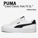 PUMA プーマ スニーカーCourt Classic Vulc FS SL PUMA WHITE PUMA BLACK PKI39756801 プーマホワイト プーマブラック レディース メンズ【中古】未使用品