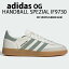 adidas Originals アディダス スニーカー HANDBALL SPEZIAL IF9730 OFF WHITE GREEN GUM ハンドボール スペツィアル スエード シューズ テラス系 Tトゥ オフホワイト グリーン ガム ニュアンスカラー くすみカラー 【中古】未使用品