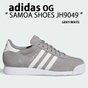 adidas originals アディダス スニーカー SAMOA SHOES JH9049 サモア GRAY WHITE シューズ スエードアッパー 本革 グレー ホワイト テラス系 Tトゥ ニュアンスカラー メンズ レディース【中古】未使用品(4)