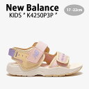 New Balance ニューバランス キッズ サンダル NewBalance 4250 PINK キッズシューズ ピンク イエロー アイボリー ベルクロ K4250P3P ベビー用 キッズ用 ジュニア用 子供用【中古】未使用品
