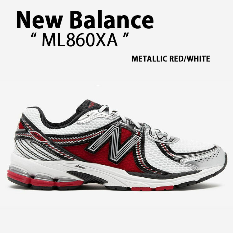 New Balance j[oX Xj[J[ ML860XA METAL RED WHITE V[Y 860v2 New BalanceML860 j[oXML860 bVAbp[ jOV[Y ^bh zCg Y fB[XyÁzgpi