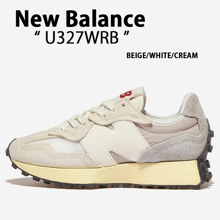 New Balance ニューバランス スニーカー U327WRB BEIGE WHITE CREAM シューズ スエードアッパー NewBalance327 ニューバランス327 ニュアンスカラー くすみカラー ベージュ ホワイト クリーム メンズ レディース【中古】未使用品