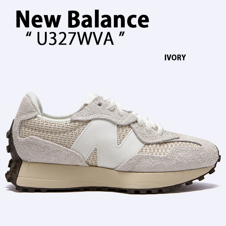New Balance ニューバランス スニーカー U327WVA IVORY シューズ スエードアッパー NewBalance327 ニューバランス327 アイボリー メンズ レディース【中古】未使用品