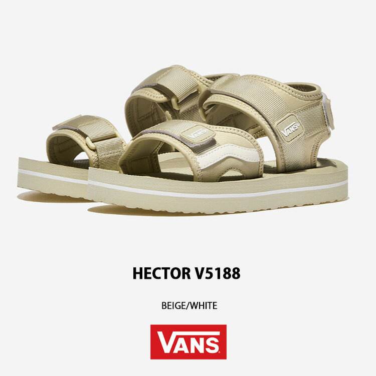 VANS バンズ サンダル HECTOR BEIGE WHITE V5188 ヘクター ベージュ ホワイト メンズ レディース 男性用 女性用