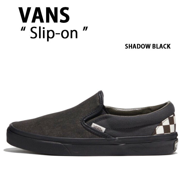 VANS バンズ スニーカー SLIP-ON Vainl Archive SHADOW BLACK VN000BVZRUX スリッポン シャドウ ブラック メンズ レディース 男性用 女性用【中古】未使用品