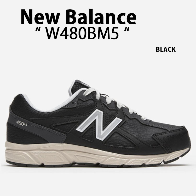 New Balance ニューバランス スニーカー NewBalance 480 W480BM5 BLACK シューズ ブラック メンズ レディース 男性用 女性用 男女共用【中古】未使用品