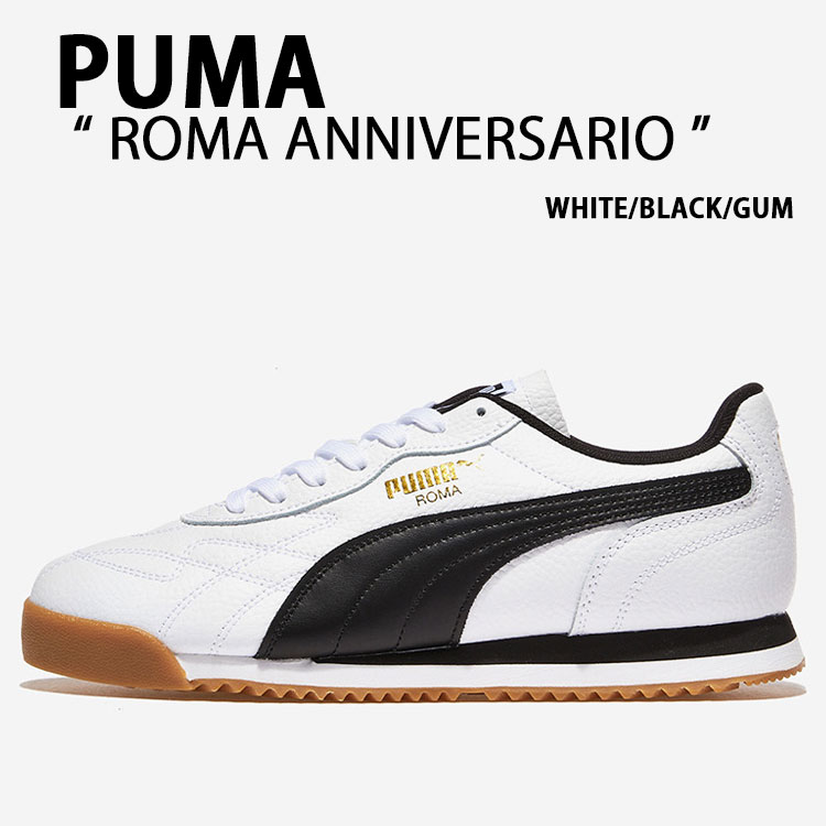 PUMA ס ˡ ROMA ANNIVERSARIO 397720-01 塼 WHITE BLACK GUM ۥ磻 ֥å   ǥš̤