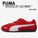 PUMA プーマ スニーカー SPEEDCAT GO WNS 403589-02 RED WHITE シューズ スピードキャット ゴー ウィメンズ ドライビング...
