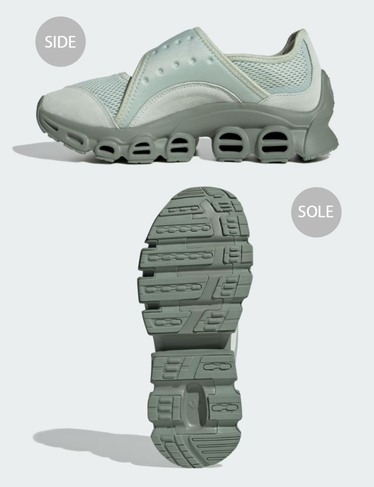 adidas originals アディダス レディース スニーカー ADIFOM MEGAJANE JH7555 GREEN シューズ アディフォーム メガジェイン グリーン 厚底【中古】未使用品