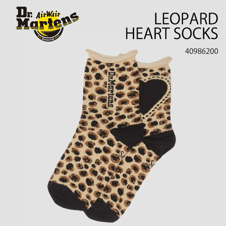Dr.Martens ドクターマーチン 靴下 靴した ソックス LEOPARD HEART SOCKS ORGANIC COTTON BLEND LIGHTTA...