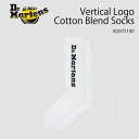Dr.Martens ドクターマーチン 靴下 靴した ソックス Vertical Logo Cotton Blend Socks White AD075100 ...