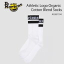 Dr.Martens ドクターマーチン 靴下 靴した ソックス Athletic Logo Organic Cotton Blend Socks White A...