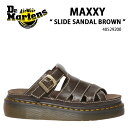 Dr.Martens ドクターマーチン サンダル MAXXY SLIDE SANDAL BROWN 40529200 シューズ マックシー スライドサンダル ブ...