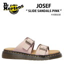 Dr.Martens ドクターマーチン サンダル ストラップサンダル JOSEF SLIDE SANDALS PINK 41085650 シューズ ジョセフ スライドサンダル スエードスライド ピンク メンズ レディース 男性用 女性用【中古】未使用品(4)