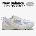 New Balance ニューバランス キッズシューズ 子供用シューズ PZ530RB WHITE CREAM MIX メッシュ パステルカラー レインボー キッズ用 ジュニア用 ユース用【中古】未使用品(4)